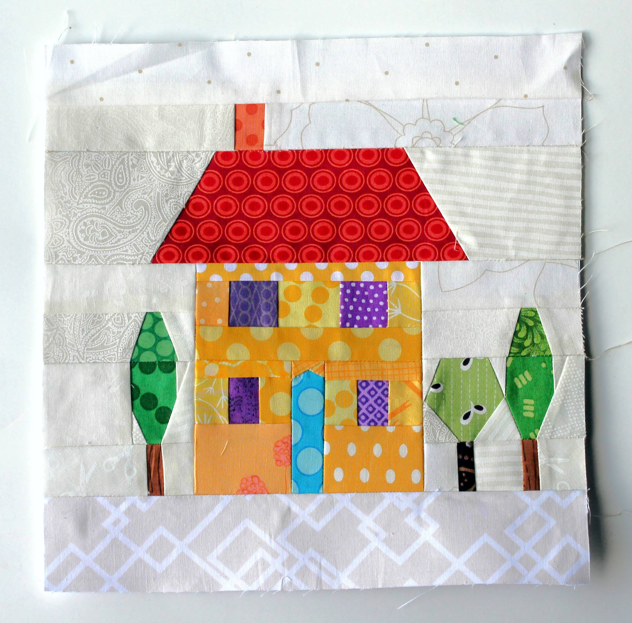 22 Free House Quilt Block Patterns Image