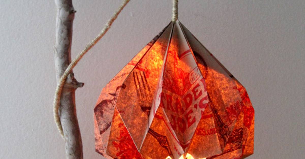 20 DIY Paper Bag Lampshade Ideas Image