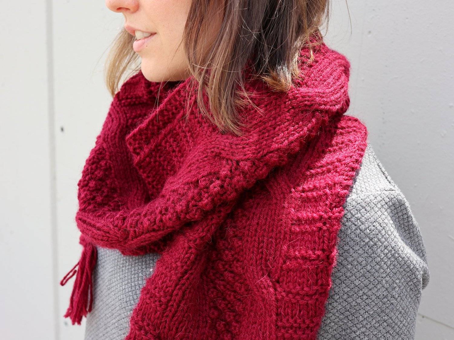 28 Knitted Scarves Patterns Image
