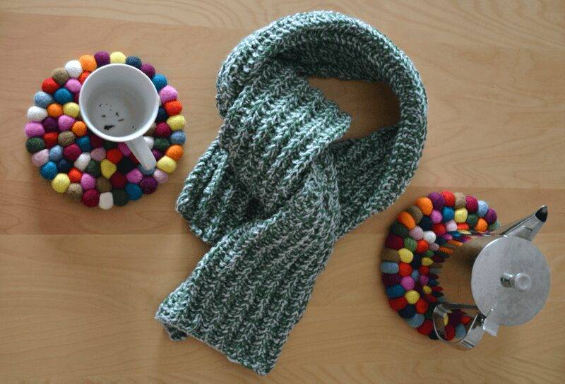28 Knitted Scarves Patterns Image