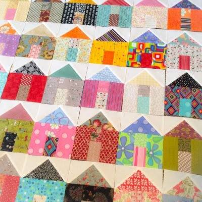 22 Free House Quilt Block Patterns Image
