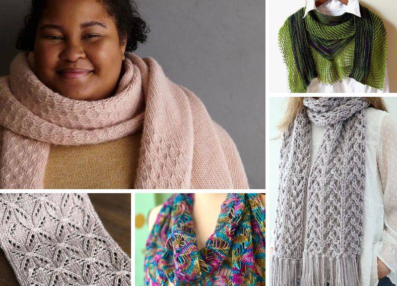 28 Knitted Scarves Patterns Image