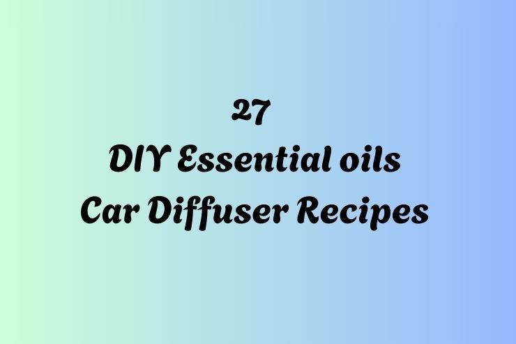 27 DIY Car Diffuser Essential Oils