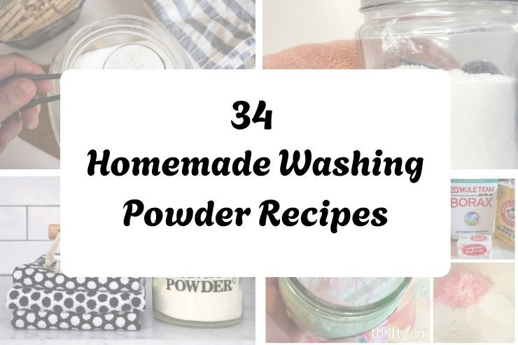 34 Homemade Washing Powder Recipes