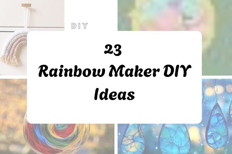 23 Rainbow Maker DIY Ideas