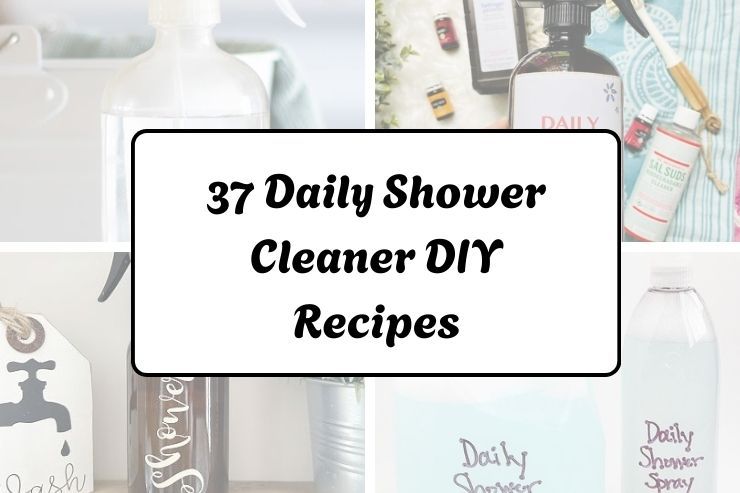 37 Daily Shower Cleaner DIY Recipes