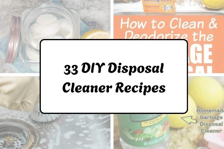 33 DIY Disposal Cleaner Recipes