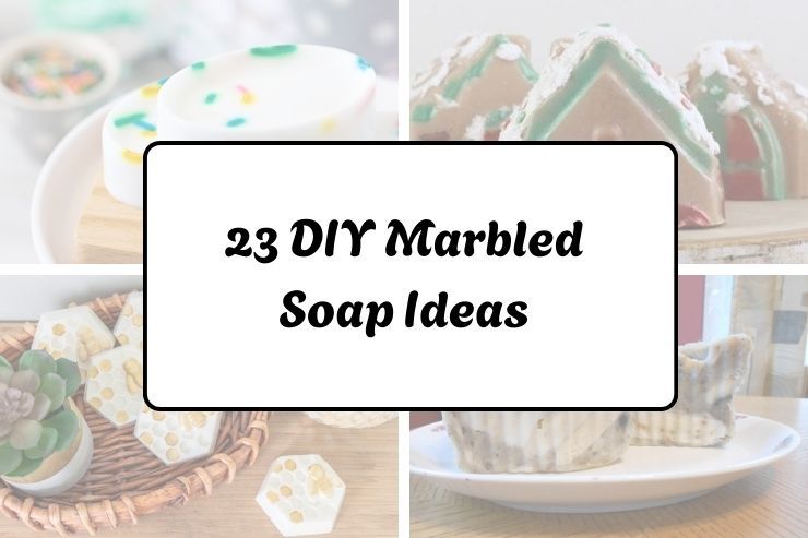 23 DIY Marbled Soap Ideas