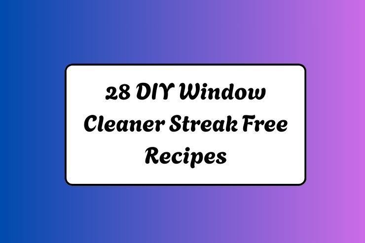 28 DIY Window Cleaner Streak Free Recipes