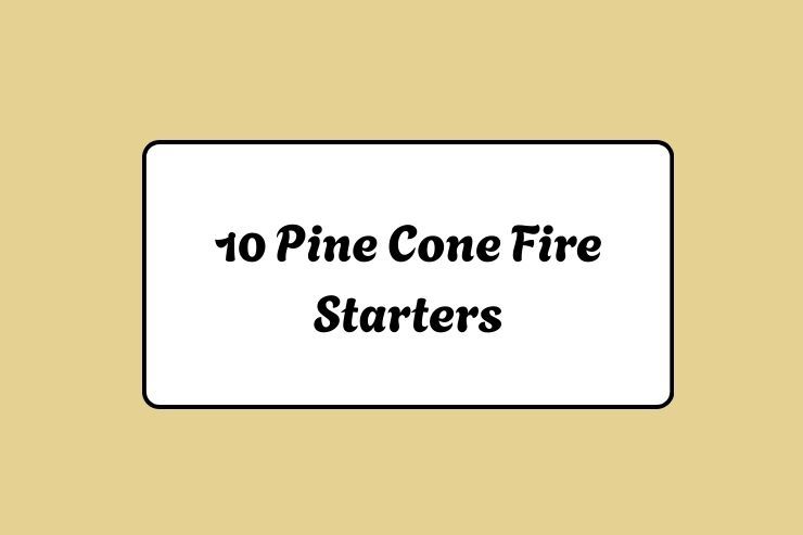 10 Pine Cone Fire Starters