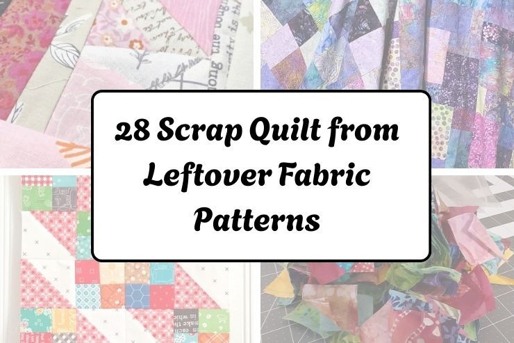 28 Scrap Quilt from Leftover Fabric Patterns