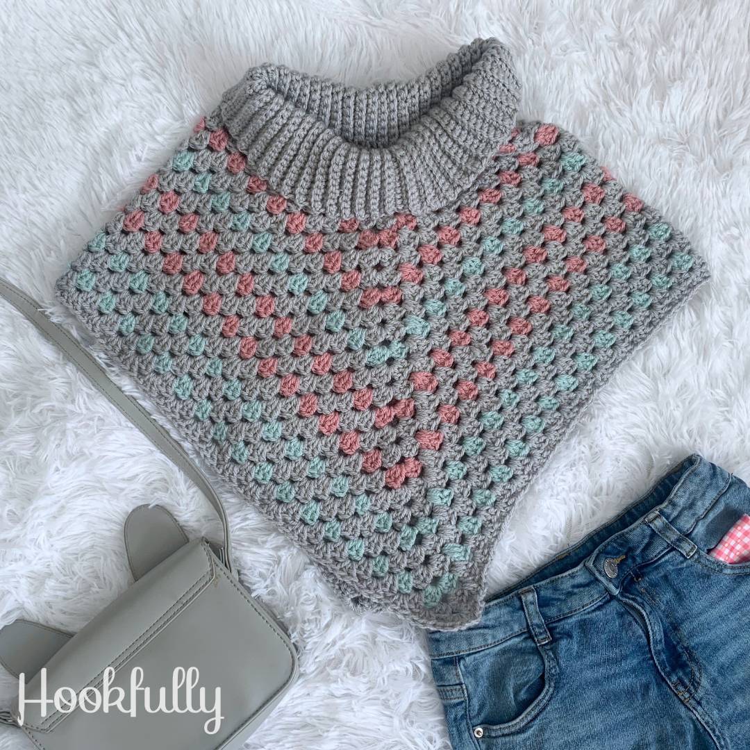 30 Turtle Neck Poncho Knitting Patterns Image