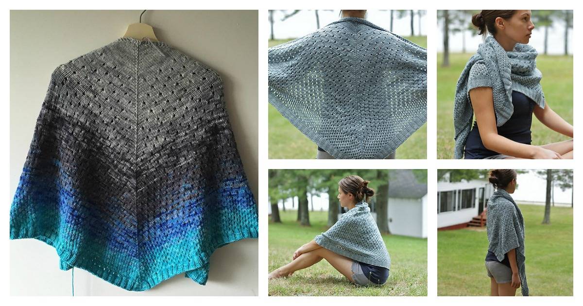 35 Easy Knitted Shawls Patterns Image