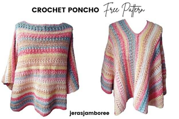 35 Easy Crochet Poncho Patterns Image