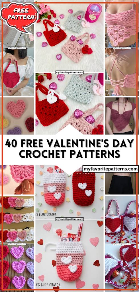 34 Valentines Day Crochet Garland Ideas Image