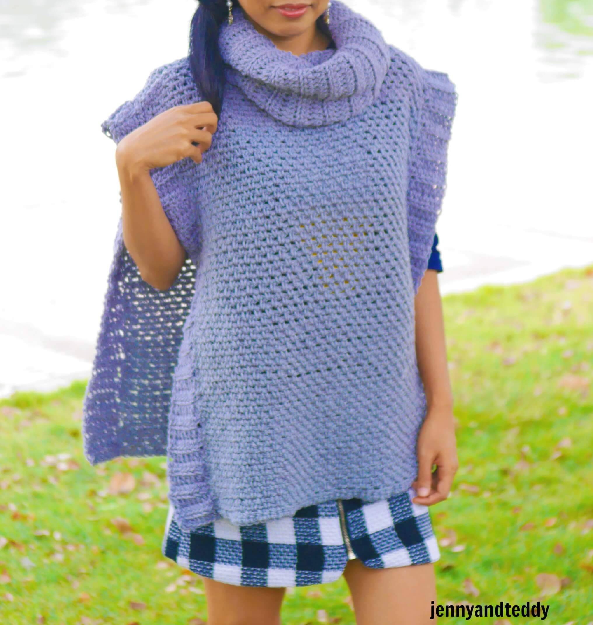 35 Easy Crochet Poncho Patterns Image