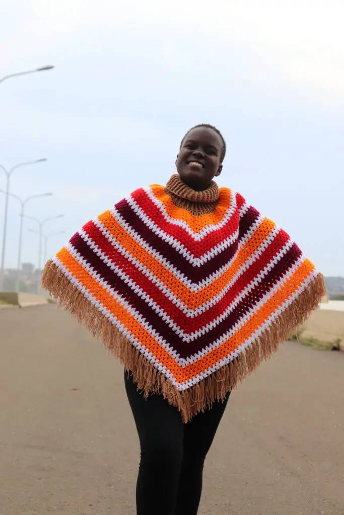 30 Turtle Neck Poncho Knitting Patterns Image