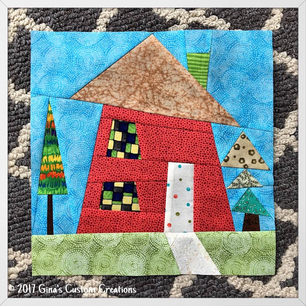 28 Wonky House Quilt Blocks Patterns Image