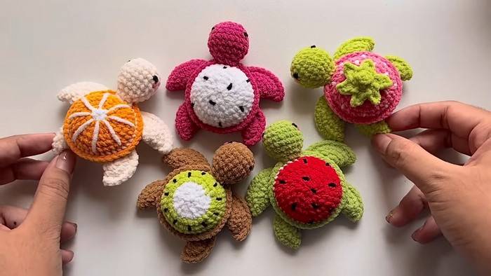 8 Strawberry Turtle Crochet Patterns Image