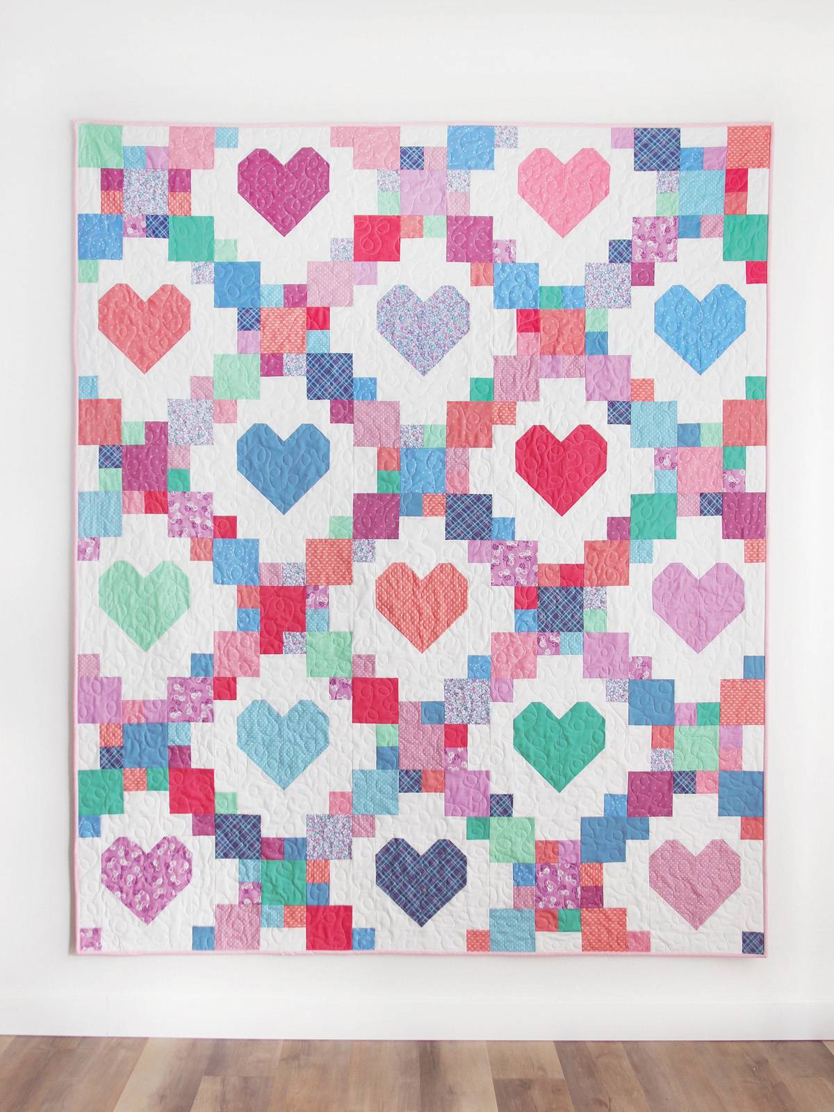 34 Heart Quilt Blocks Patterns Image