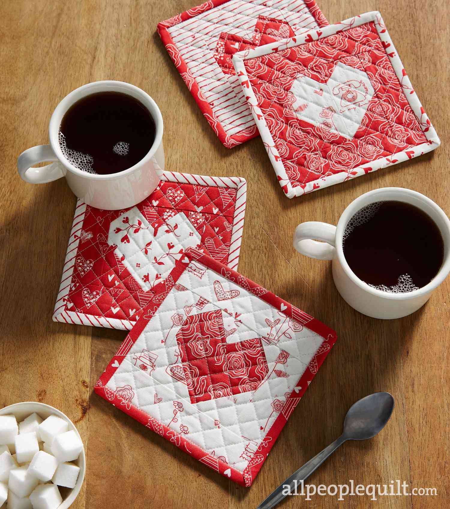 34 Heart Quilt Blocks Patterns Image