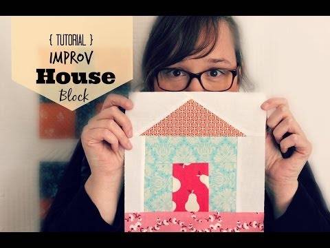 34 Paper Pieced House Quilt Blocks Image