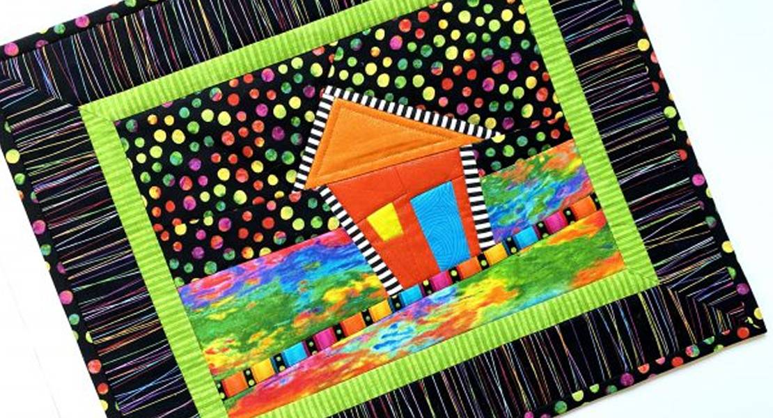 34 Paper Pieced House Quilt Blocks Image