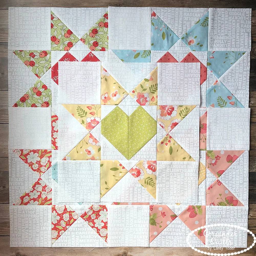 34 Heart Quilt Blocks Patterns Image