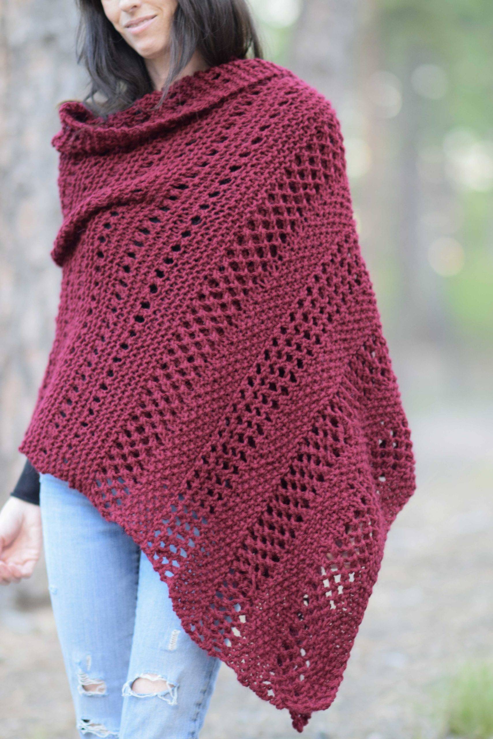 35 Easy Knitted Shawls Patterns Image