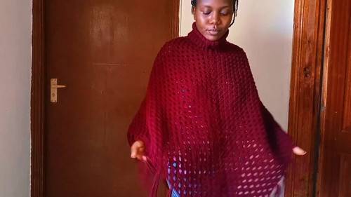 30 Turtle Neck Poncho Knitting Patterns Image