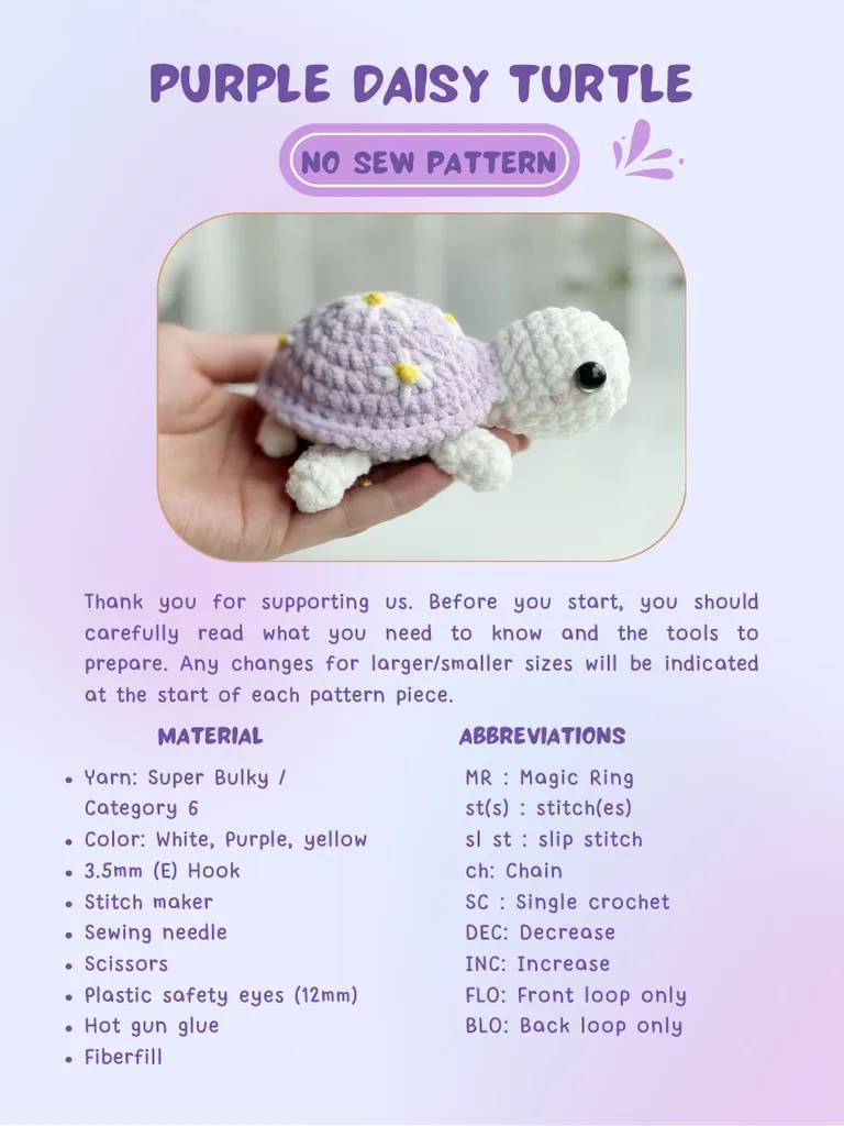 34 Tiny Turtle Crochet Patterns Image