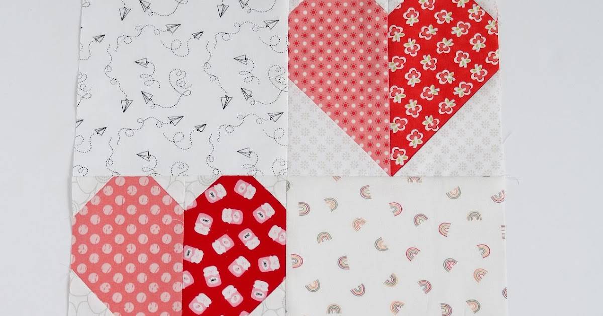 34 Heart Quilt Blocks Patterns Image