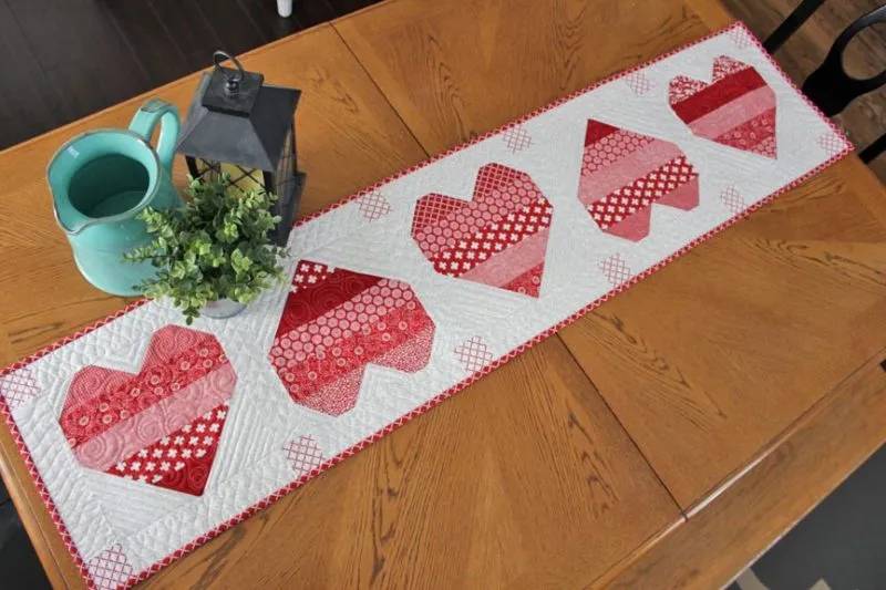 34 Heart Quilt Blocks Patterns Image
