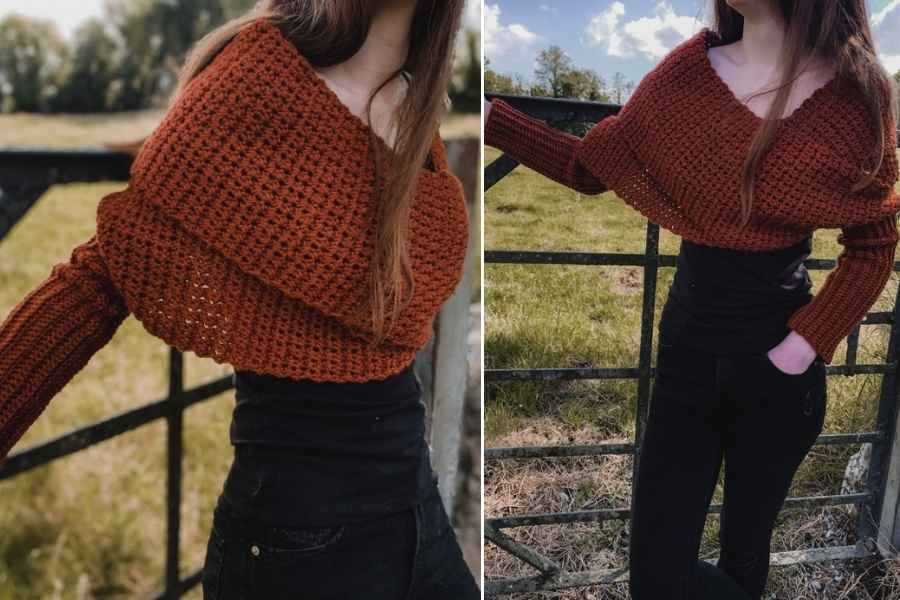 34 Scarf with Sleeves Knitting Patterns Image