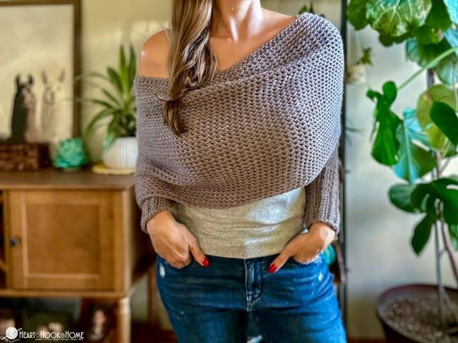 34 Scarf with Sleeves Knitting Patterns Image