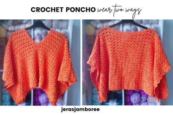35 Easy Crochet Poncho Patterns Image