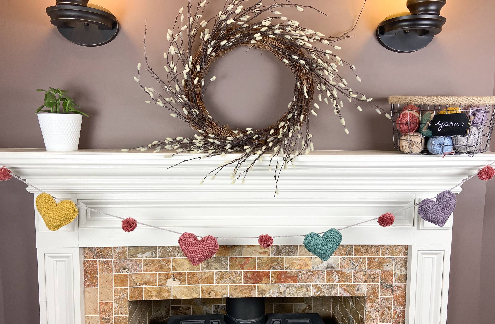 34 Valentines Day Crochet Garland Ideas Image