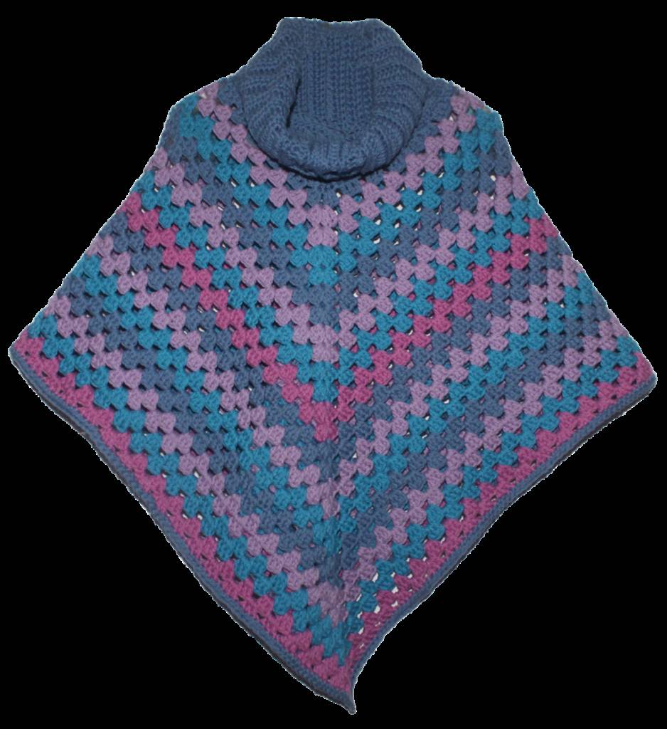 30 Turtle Neck Poncho Knitting Patterns Image