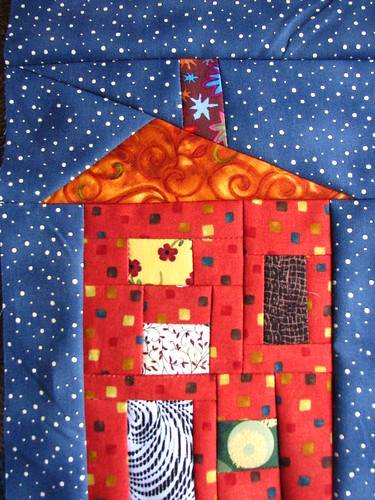 28 Wonky House Quilt Blocks Patterns Image