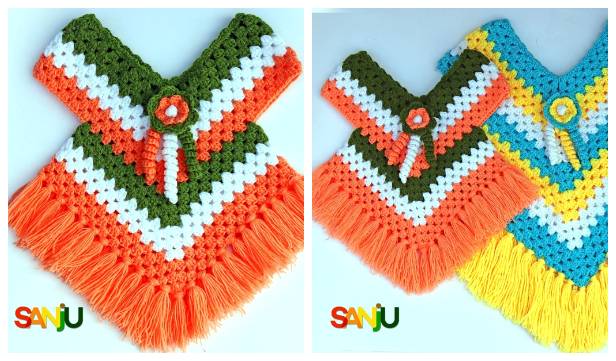 28 Child’s Poncho Crochet Patterns Image