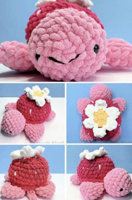 8 Strawberry Turtle Crochet Patterns Image