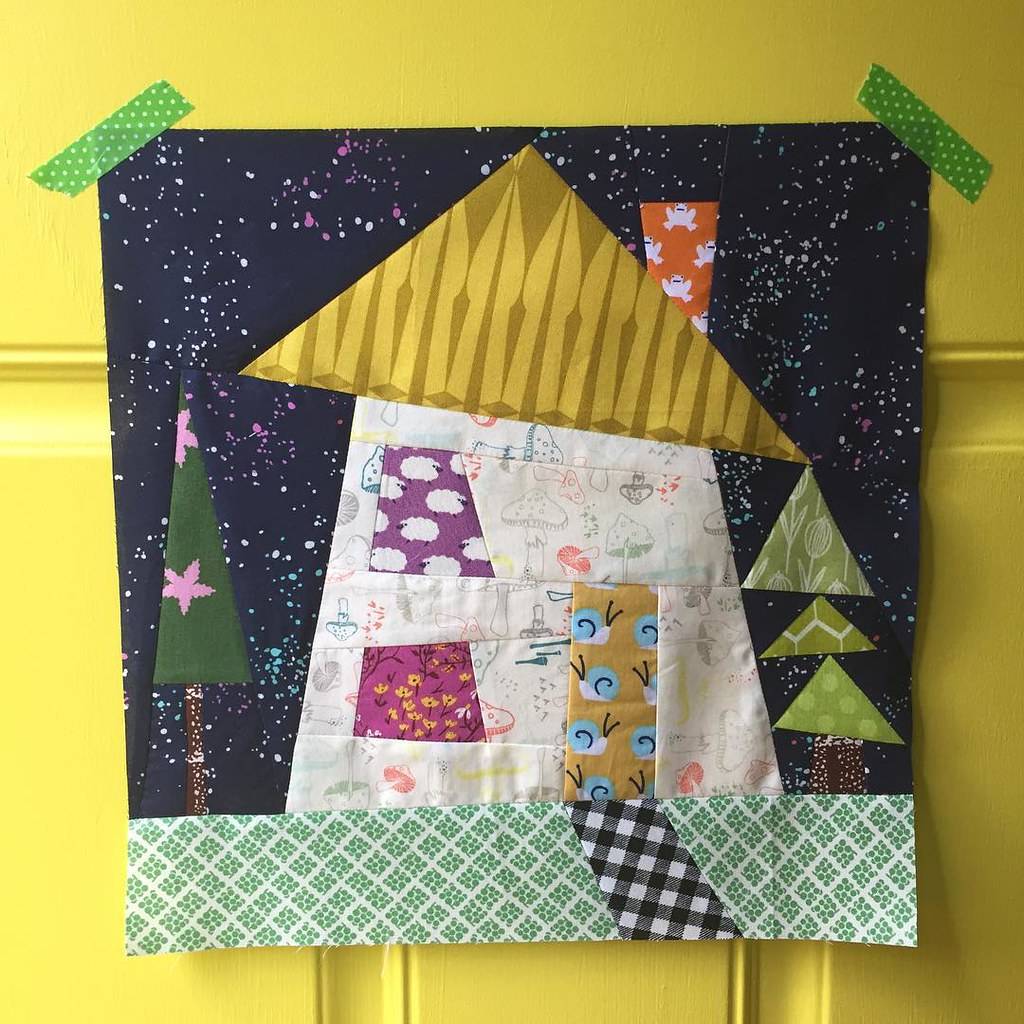 28 Wonky House Quilt Blocks Patterns Image