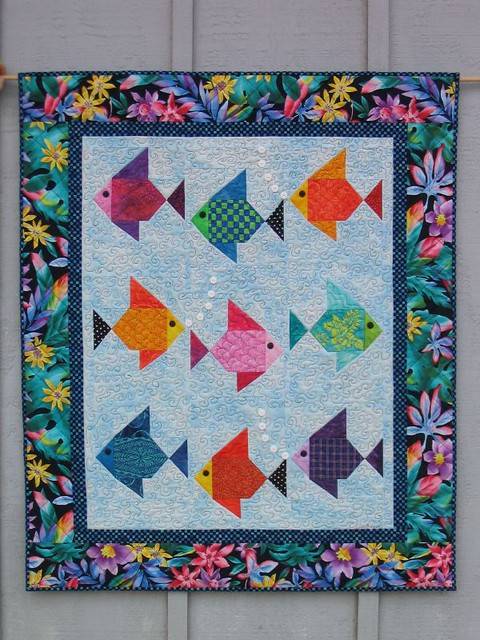 17 Paper Pieced Fish Quilt Patterns Image