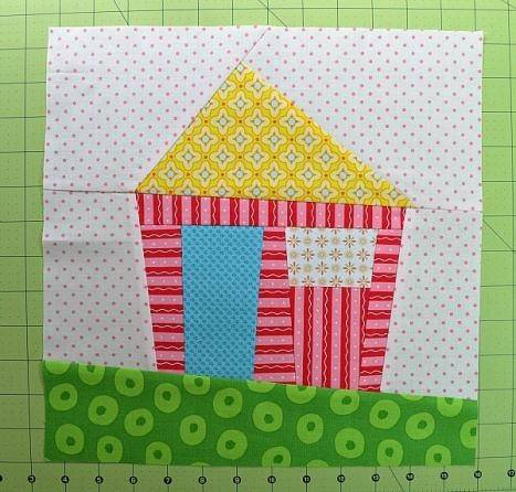 28 Wonky House Quilt Blocks Patterns Image