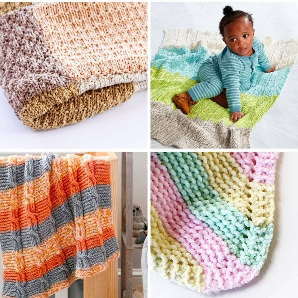 18 Finger Knit Baby Blanket Patterns Image