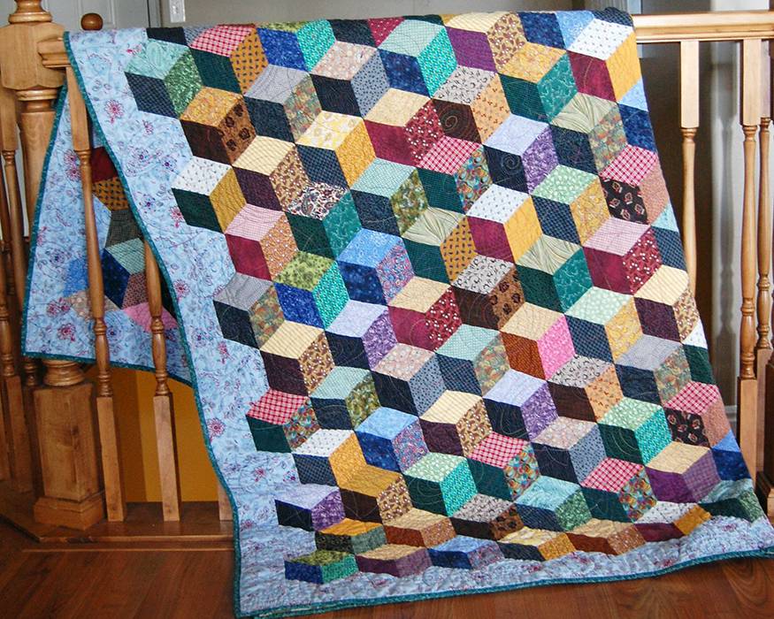 27 EPP Quilt Patterns Tumbling Blocks Image
