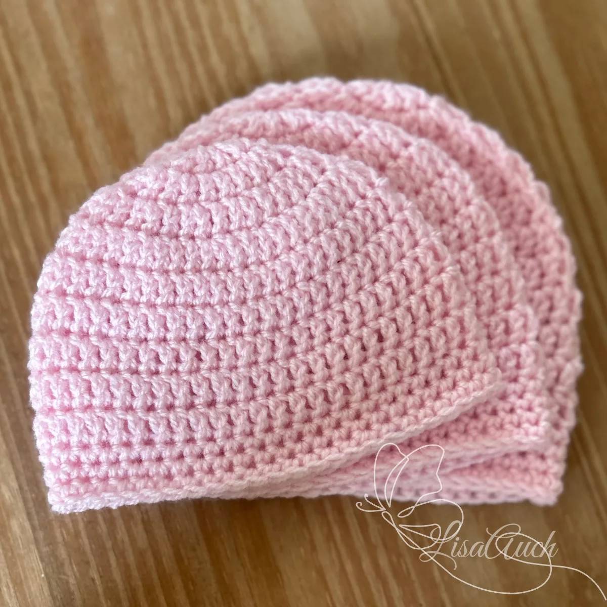 32 Easy Crochet Newborn Beanie Patterns Image