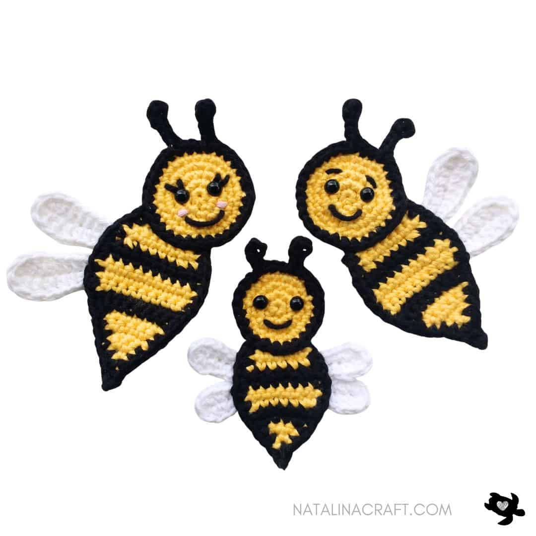 33 Crochet Bee Applique Patterns Image
