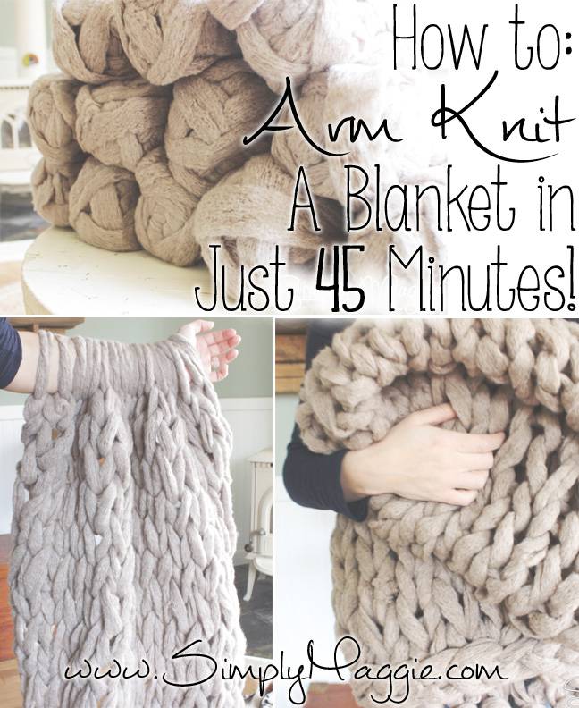 12 Finger Knit Blanket Patterns Image