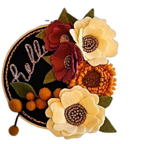 13 Felt Embroidery Hoops Image